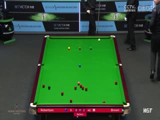 斯诺克乔丹·布朗4-1尼尔·罗伯逊20231023（李照）