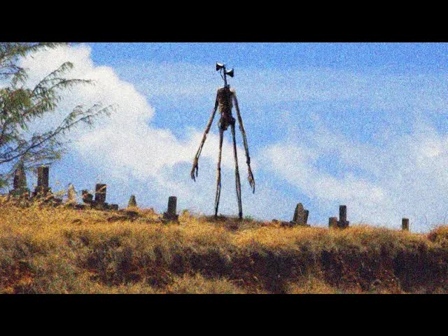 头是两个喇叭的食人怪物，20米高长手长脚，警笛头向人类宣战